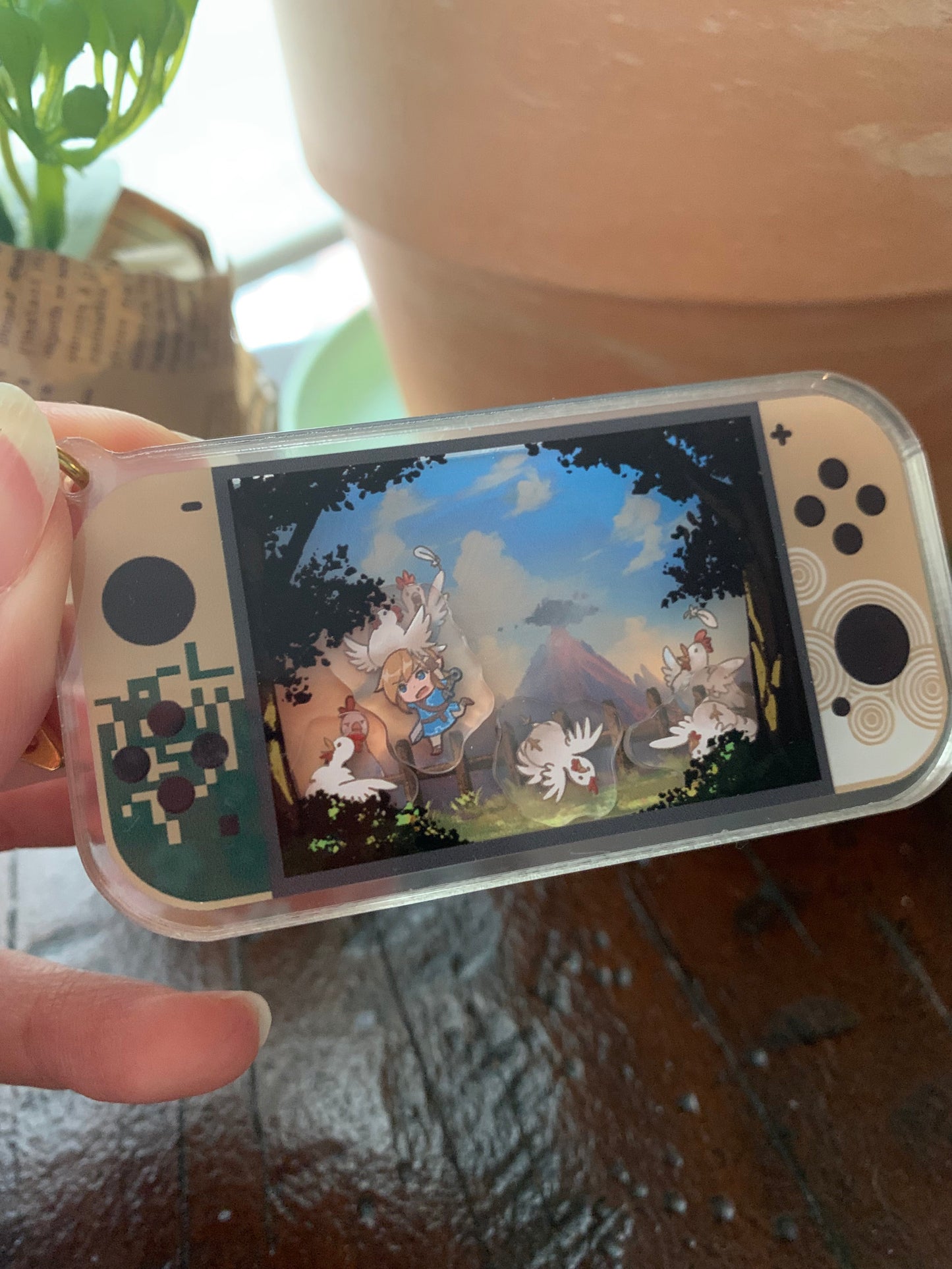 Acrylic Shaker- Zelda Chickens