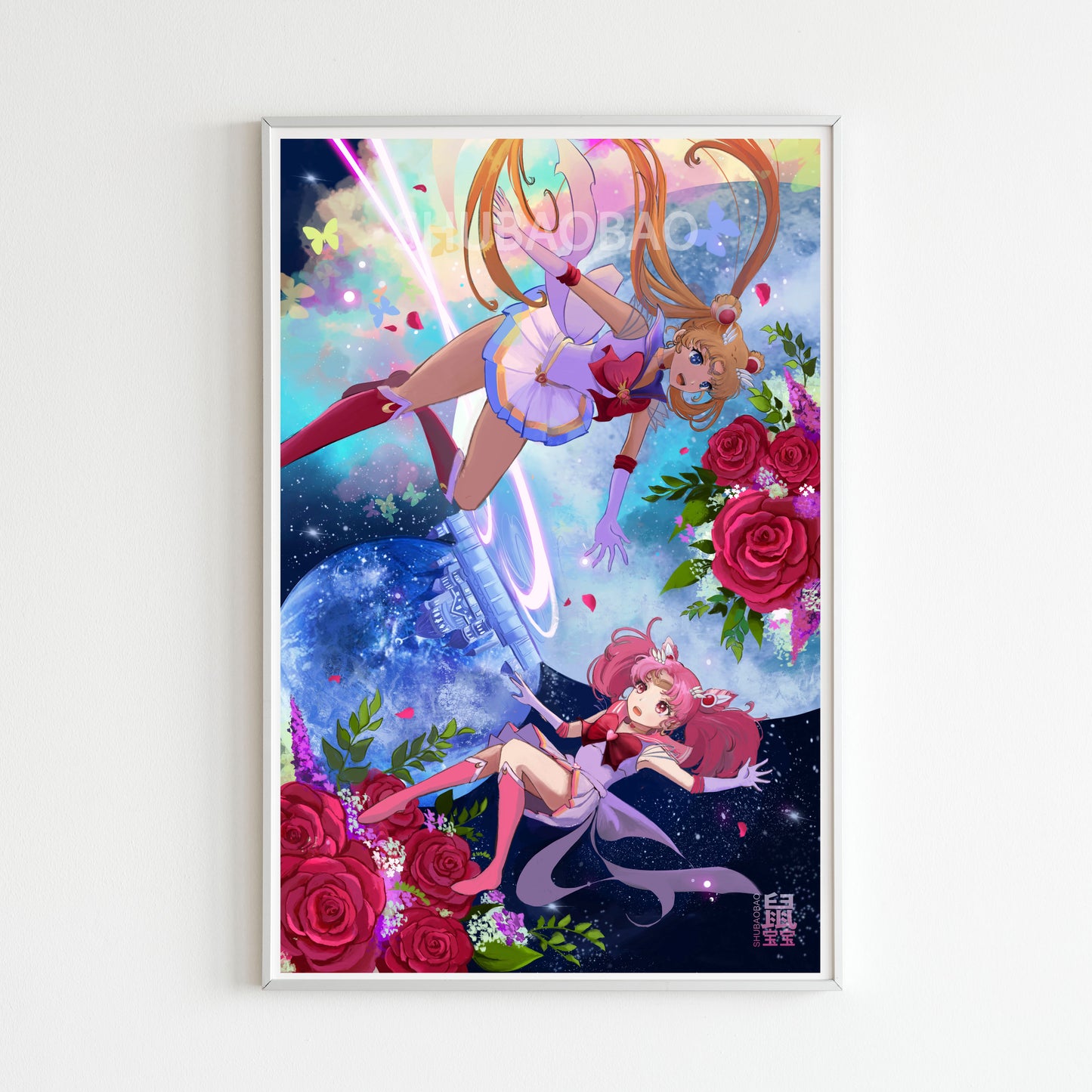 Sailor Moon and Chibi Moon