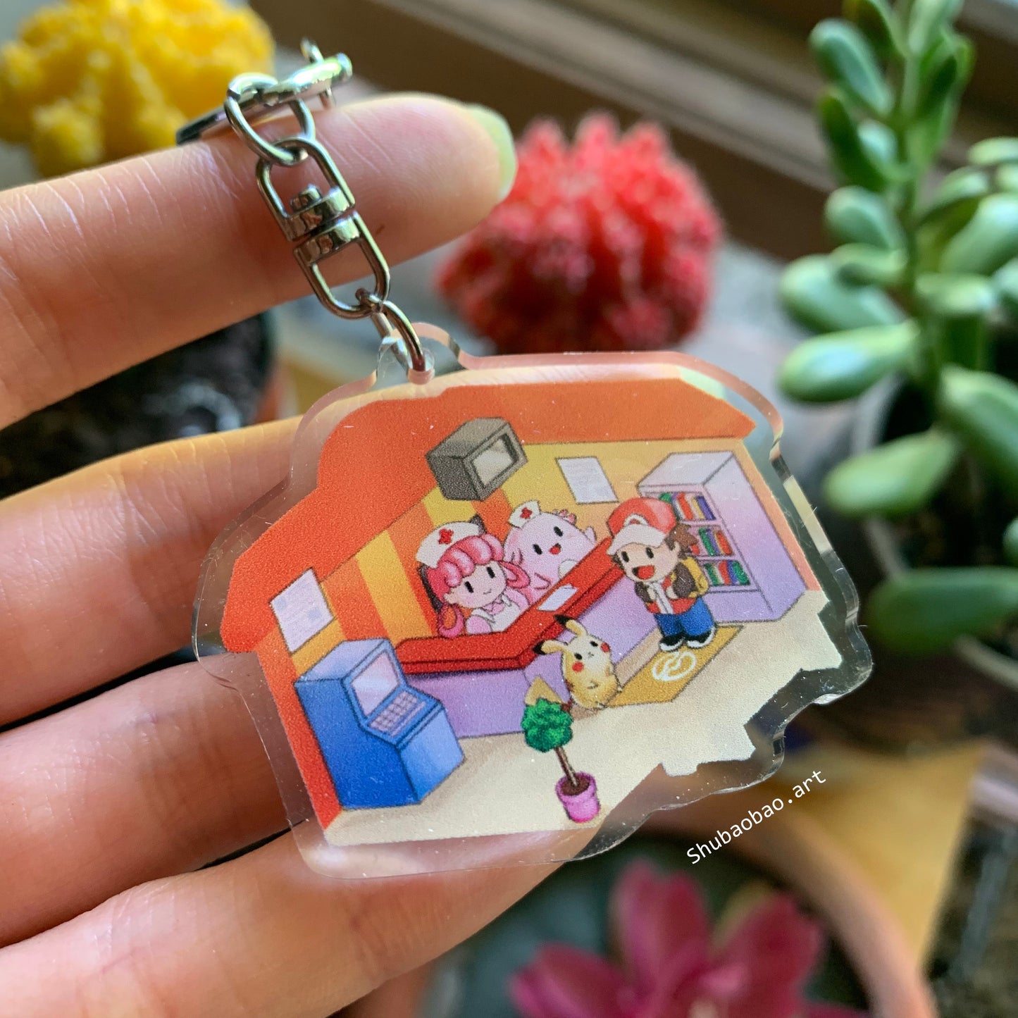 Acrylic Keychain- Pokecenter
